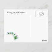 Carte Postale orchidées hawaïennes (Dos)