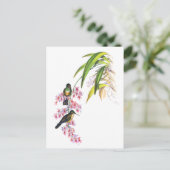 Carte Postale Orchidées roses et colibris de John Gould (Debout devant)