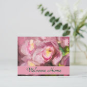 Carte Postale Orchidées roses Impasto (Debout devant)