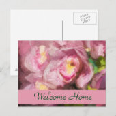Carte Postale Orchidées roses Impasto (Devant / Derrière)