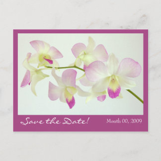 Carte Postale Orchids, Sauvegardez la Date!