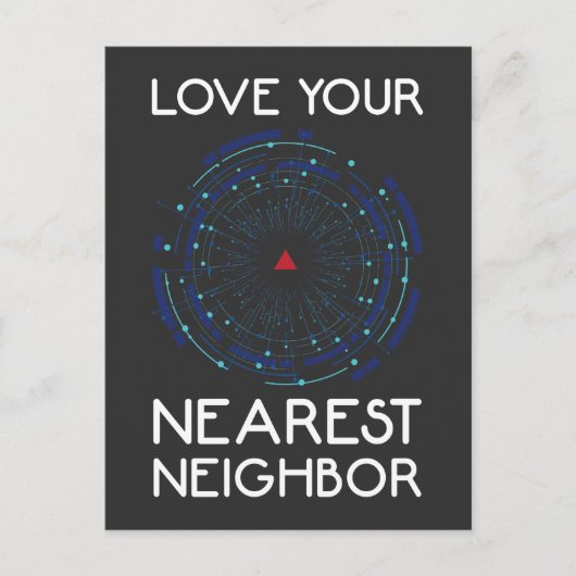 Carte Postale Ordinateur Apprentissage Algorithme Voisin le plus (Devant)