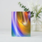 Carte Postale Ordinateur numérique Abstrait (Debout devant)