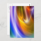 Carte Postale Ordinateur numérique Abstrait (Devant / Derrière)