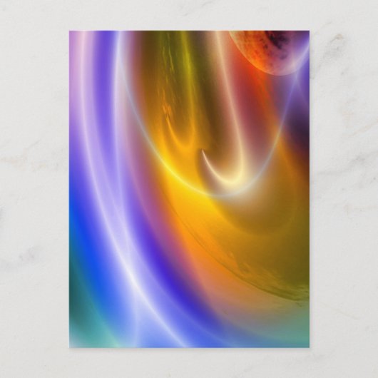 Carte Postale Ordinateur numérique Abstrait (Devant)