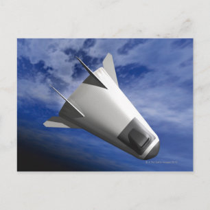 Carte Postale Ordinateur spatial imaginaire