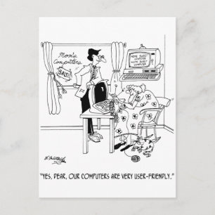 Carte Postale Ordinateurs très conviviaux