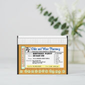 Carte Postale Ordonnance d'anniversaire pour le plaisir (Debout devant)