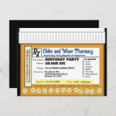 Carte Postale Ordonnance d'anniversaire pour le plaisir (Devant / Derrière)