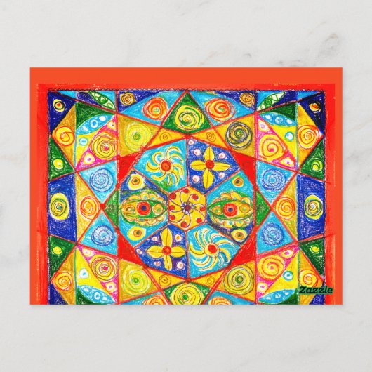 Carte Postale ordre Abstrait (Dos)