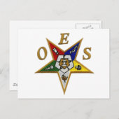 CARTE POSTALE ORDRE DE L'EASTERN STAR (Devant / Derrière)