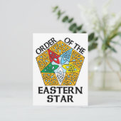 Carte Postale Ordre de l'Eastern Star Celtic Knot design (Debout devant)