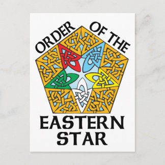 Carte Postale Ordre de l'Eastern Star Celtic Knot design