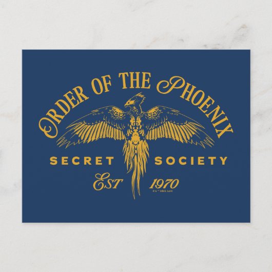 Carte Postale Ordre du PHOENIX Société secrète Graphique (Devant)