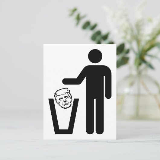 Carte Postale ordures (Debout devant)