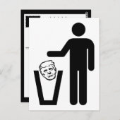 Carte Postale ordures (Devant / Derrière)