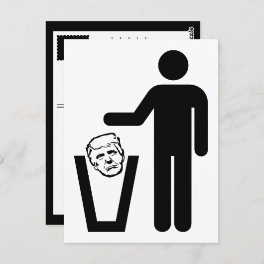 Carte Postale ordures (Devant / Derrière)