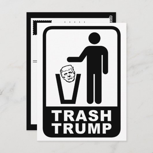 Carte Postale ordures (Devant / Derrière)