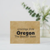 Carte Postale Oregon (Debout devant)