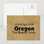 Carte Postale Oregon (Devant / Derrière)