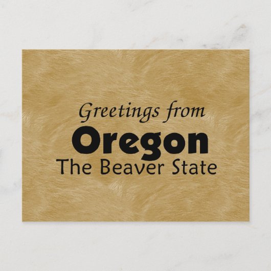 Carte Postale Oregon (Devant)