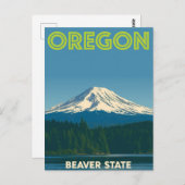 Carte Postale Oregon Beaver State (Devant / Derrière)
