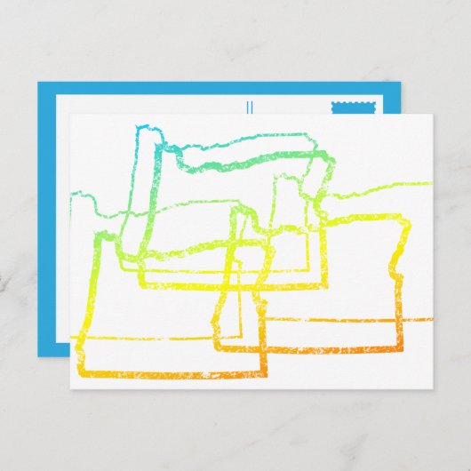 Carte Postale oregon chill flou (Devant / Derrière)