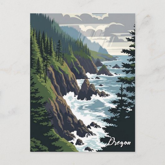 Carte Postale Oregon Coast (Devant)