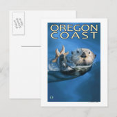 Carte Postale Oregon Coast Sea Otter (Devant / Derrière)