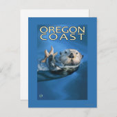 Carte Postale Oregon Coast Sea Otter (Devant / Derrière)