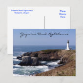Carte postale Oregon du phare de Yaquina Head (Devant / Derrière)