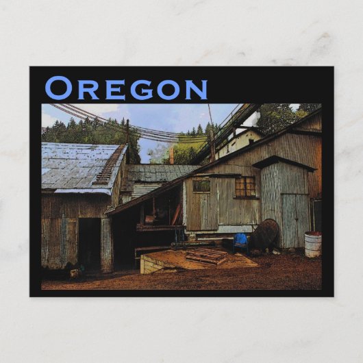 Carte postale Oregon Sawmill (Devant)