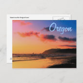 Carte postale Oregon Sunset (Devant / Derrière)