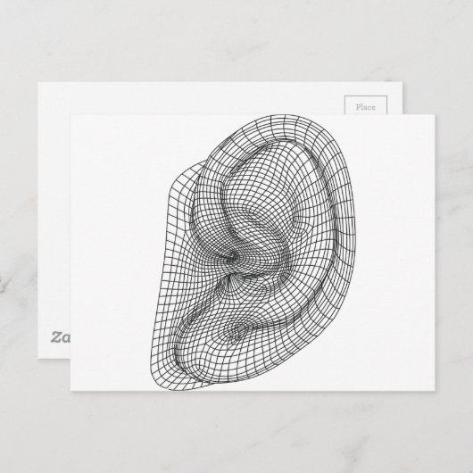 Carte Postale oreille (Devant / Derrière)
