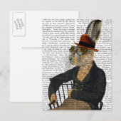 Carte Postale Oreille Horatio Sur Chaise (Devant / Derrière)