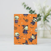 Carte Postale Oreiller Halloween Chic Épouvantable - Festivement (Debout devant)