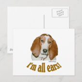 Carte Postale Oreilles Basset (Devant / Derrière)