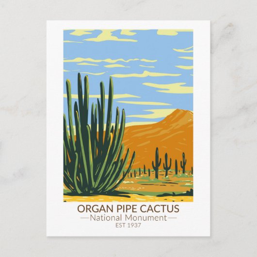 Carte Postale Organ Pipe Cactus National Monument Arizona (Devant)
