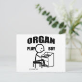 Carte Postale Organ Play Boy (Debout devant)