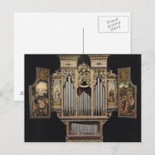 Carte Postale Organe de choeur avec les panneaux ouverts (Devant / Derrière)