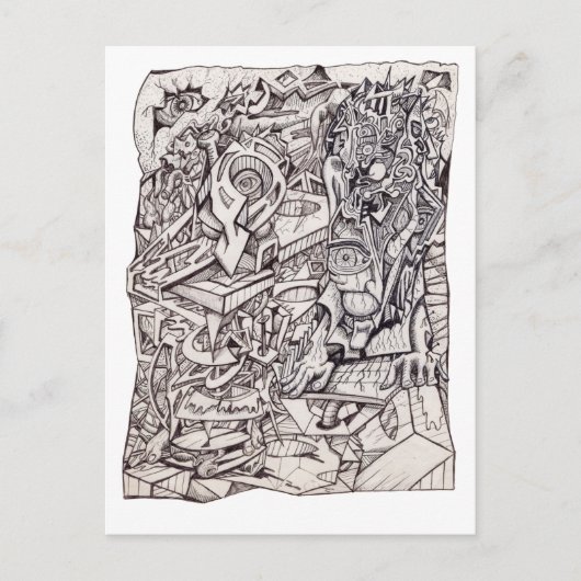 Carte Postale Organe d'inquiétudes (Devant)