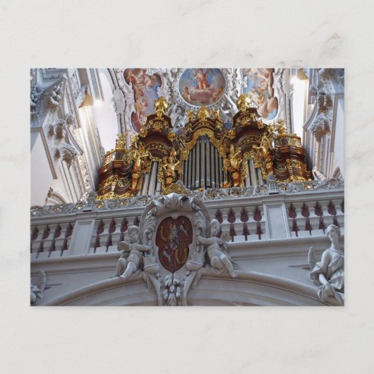 Carte Postale Orgue à tuyaux Whistle Passau (Devant)