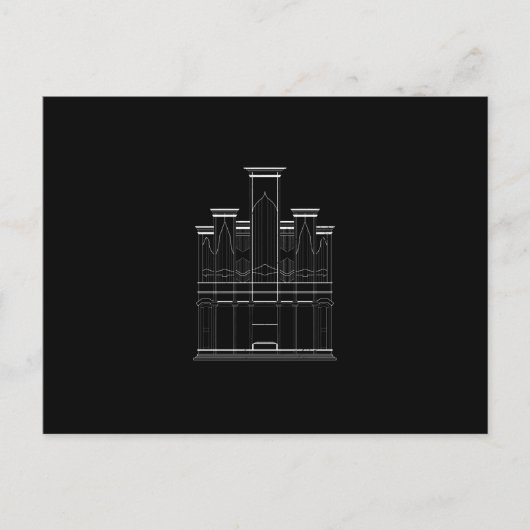 Carte Postale Orgue d'église (Devant)