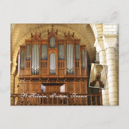 Carte Postale Orgue Poitiers (Devant)