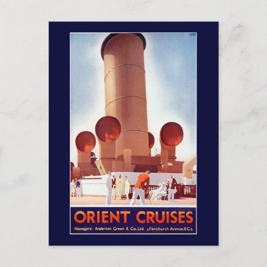Carte Postale Orient Cruises Big Funnel (Devant)