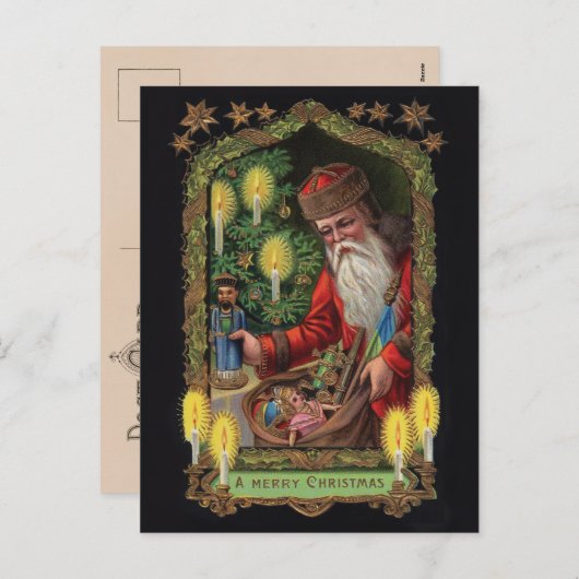 Carte postale Orient Express Père Noël (Devant / Derrière)