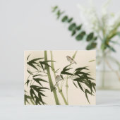 Carte Postale Oriental painting, bamboo branches (Debout devant)