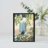 Carte Postale Oriental Painting Waterfall Above Shack (Debout devant)