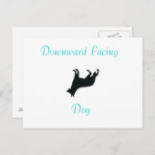 Carte postale orientée vers le bas de chien de (Devant / Derrière)