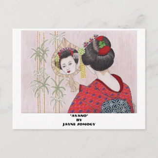 Carte Postale Orig. Art—Geisha Girl Post Card